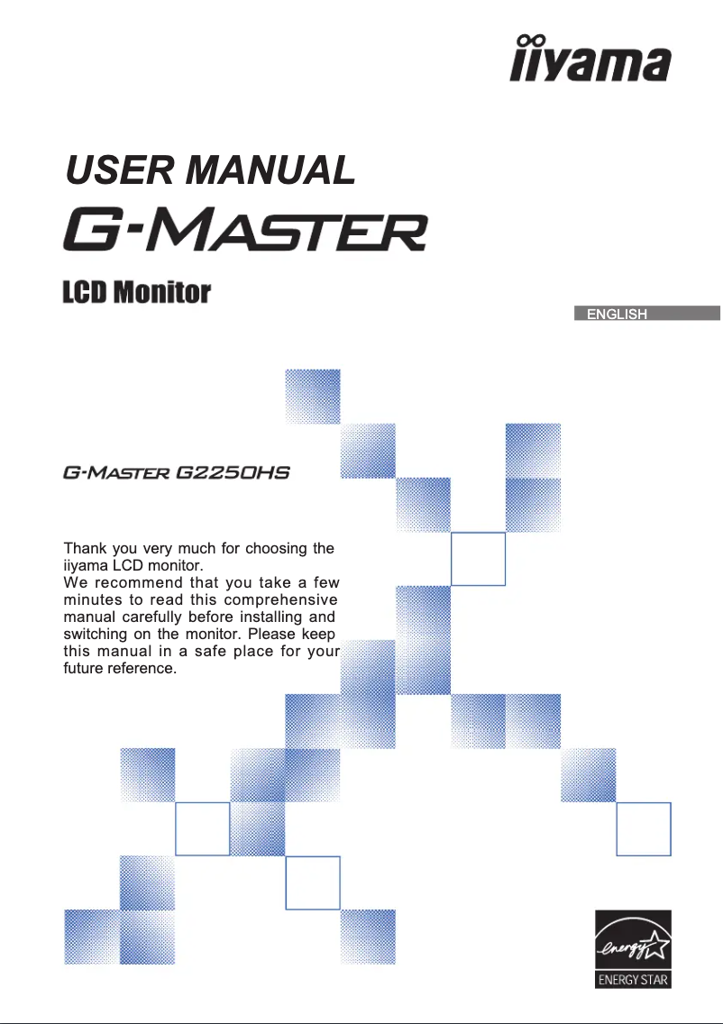 Page n°1 - Manuel utilisateur Iiyama G-Master G2250HS