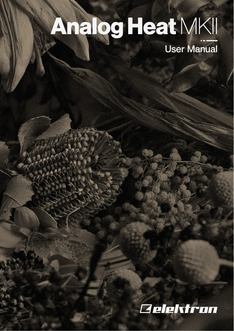 Page 1 de la notice Manuel utilisateur Elektron Analog Heat MKII