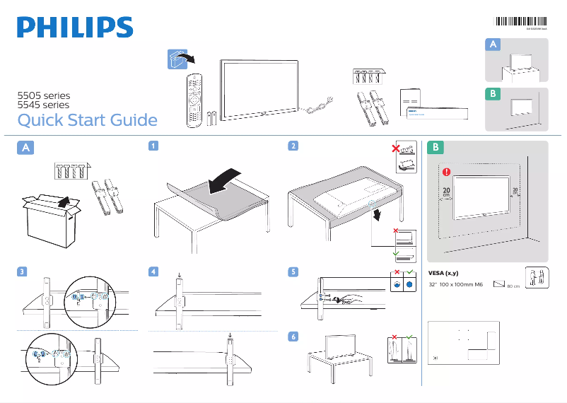 Página 1 del manual Guía de inicio rápido Philips 32PHD5505
