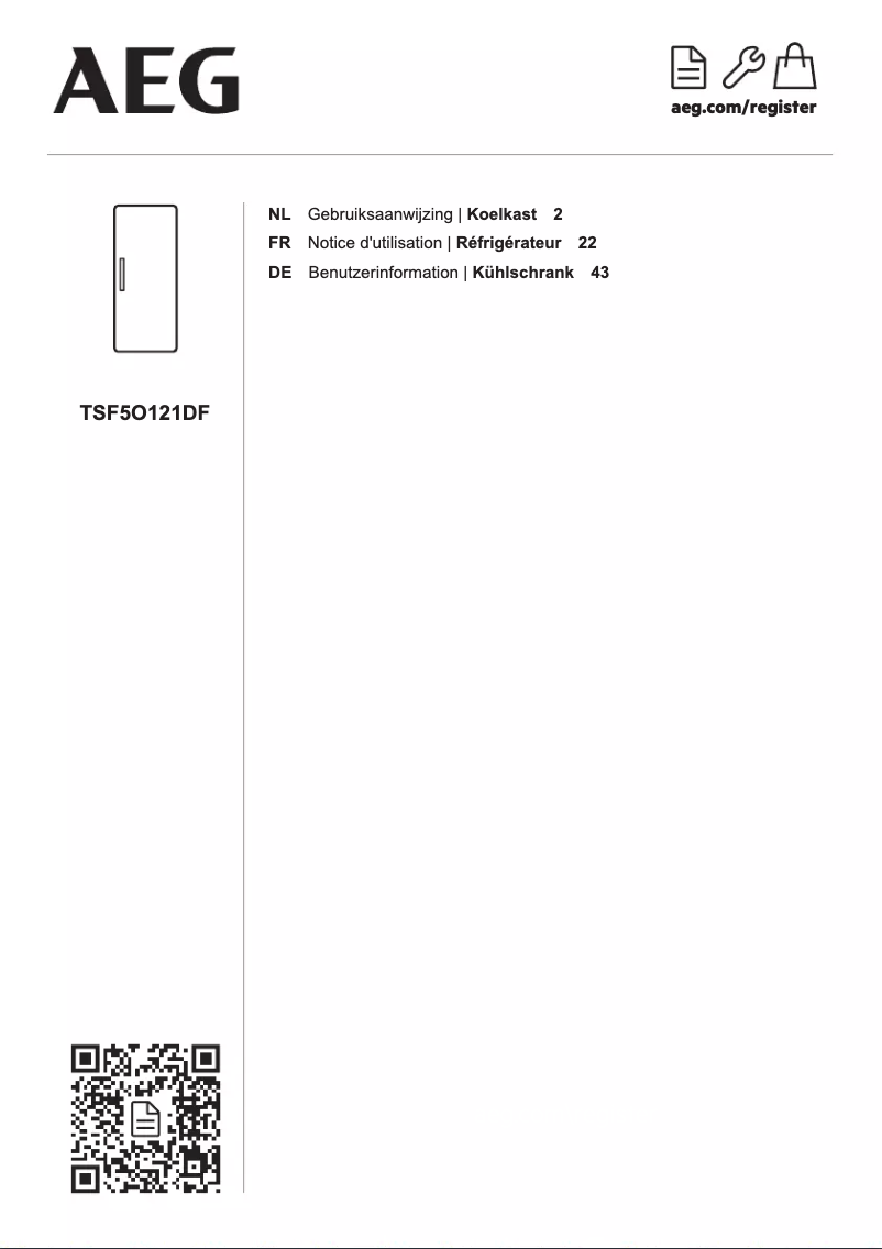 Image de la première page du manuel de l'appareil TSF5O121DF