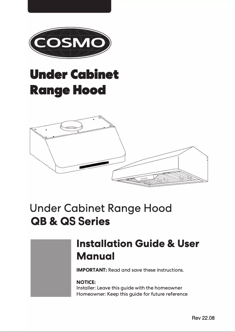 Página 1 del manual Manual de usuario Cosmo COS-QS75