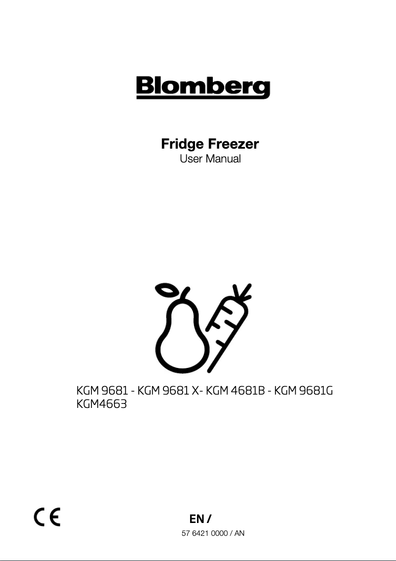 Page 1 de la notice Manuel utilisateur Blomberg KGM4663