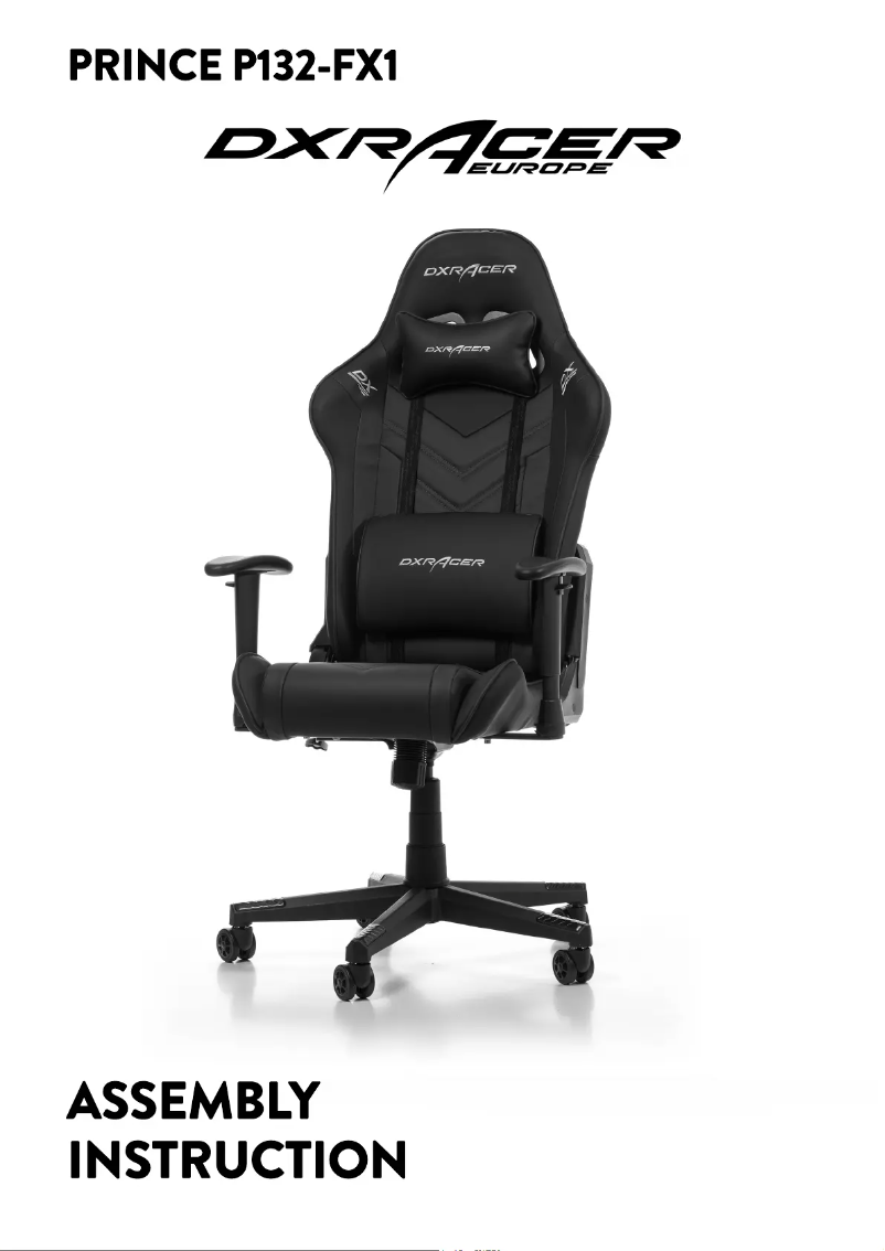 Page 1 de la notice Manuel utilisateur DXRacer PRINCE P132-N