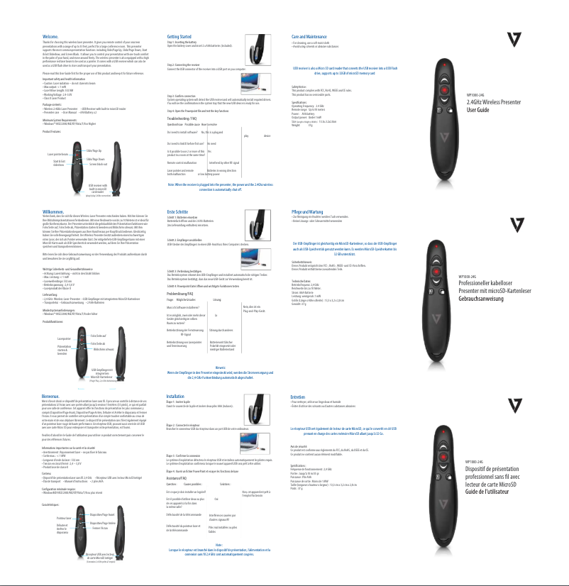 Imagen de la primera página del manual del dispositivo WP1000-24G