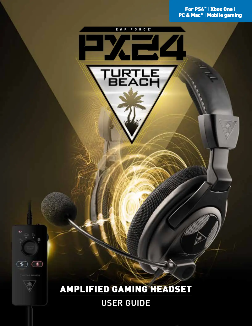 Page 1 de la notice Manuel utilisateur Turtle Beach Ear Force PX24 Turtle Beach