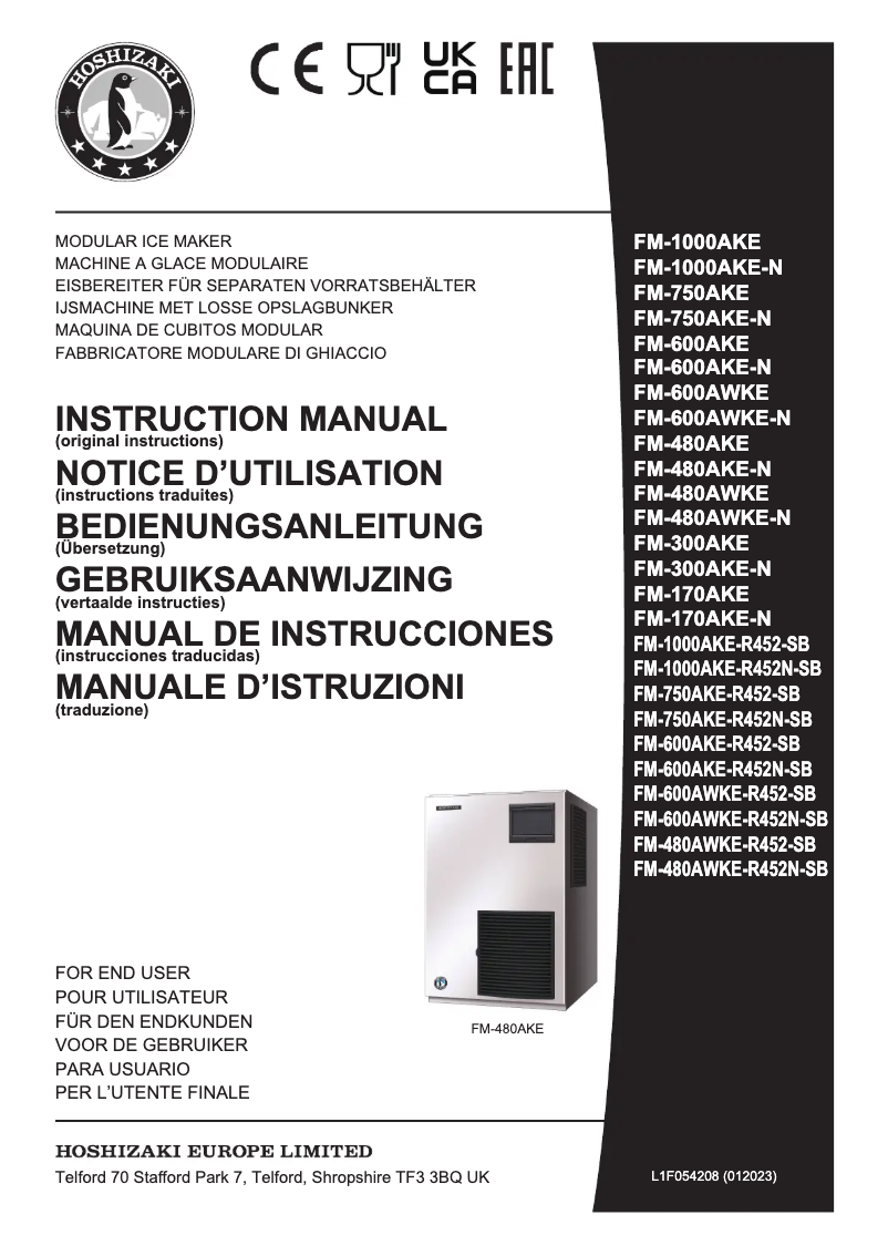 Imagen de la primera página del manual del dispositivo FM-480AWKE-R452N-SB