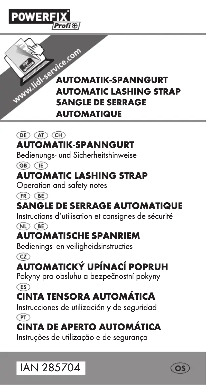 Page n°1 - Manuel utilisateur Powerfix IAN 298800