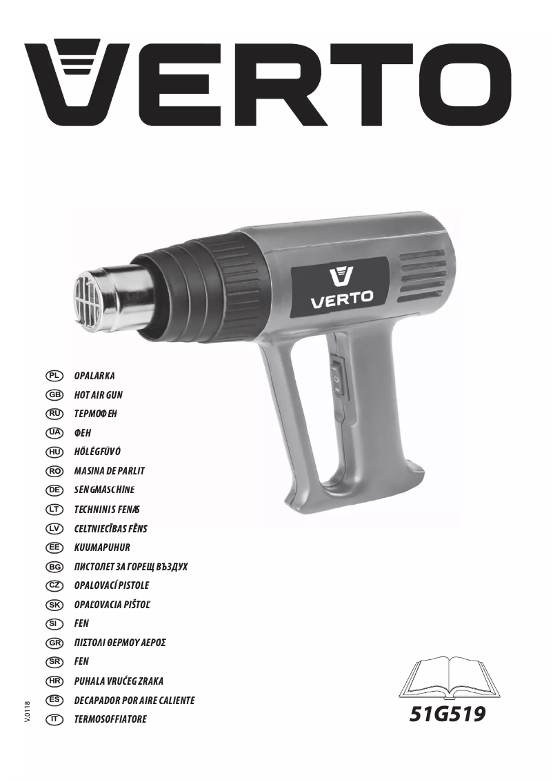 Page n°1 - Manuel utilisateur Verto 51G519