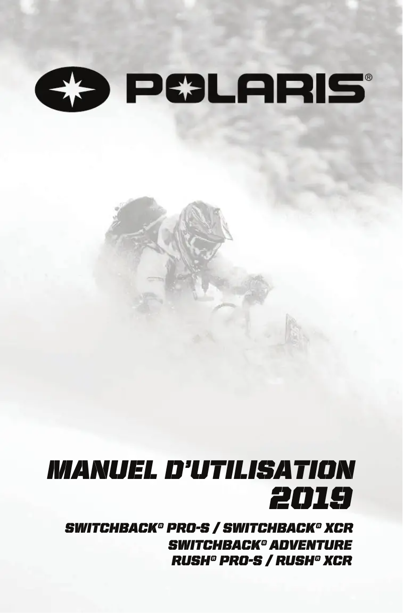 Page n°1 - Manuel utilisateur Polaris 800 Switchback Adventure (2019)