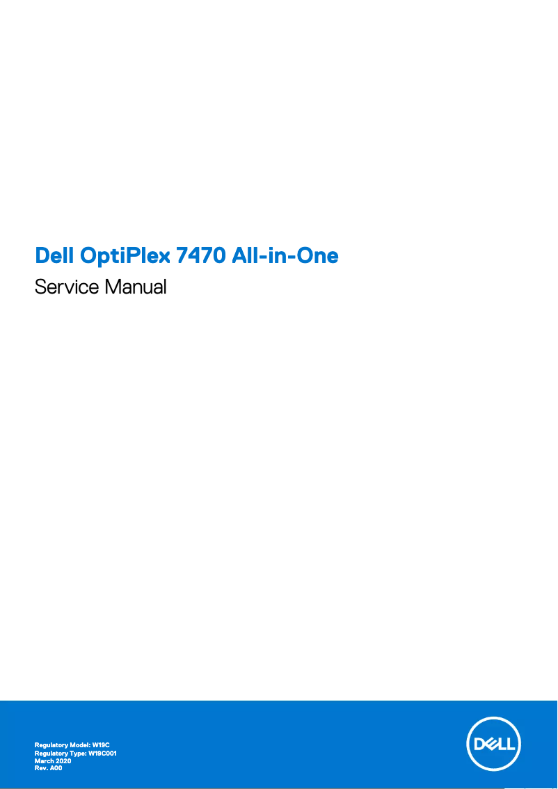 Page n°1 - Manuel utilisateur Dell OptiPlex 7470