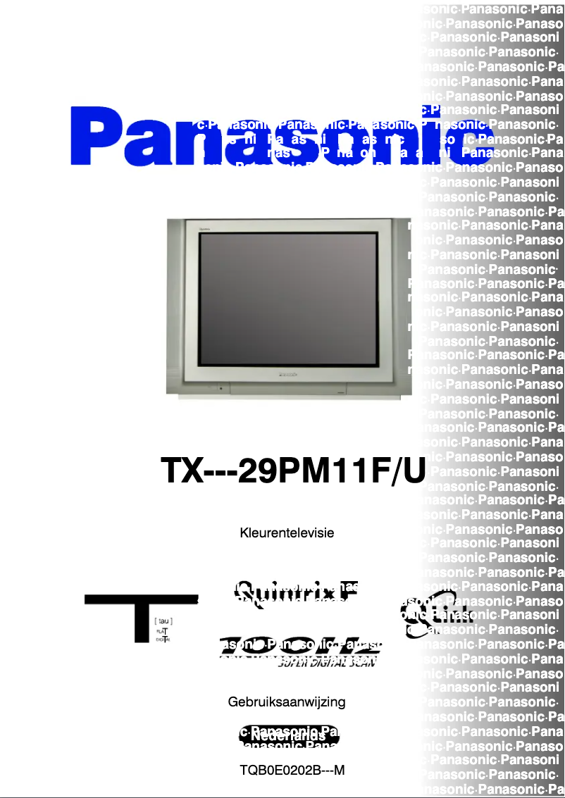 Page 1 de la notice Manuel utilisateur Panasonic TX-29PM11FU