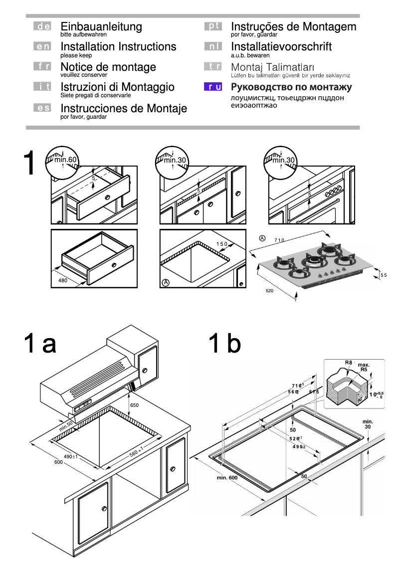 Page 1 de la notice Guide d'installation Siemens EP718QB20E