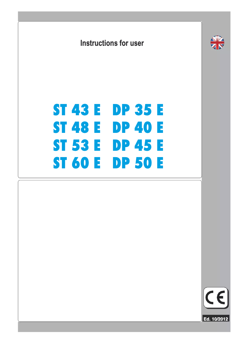 Image de la première page du manuel de l'appareil ST 53E