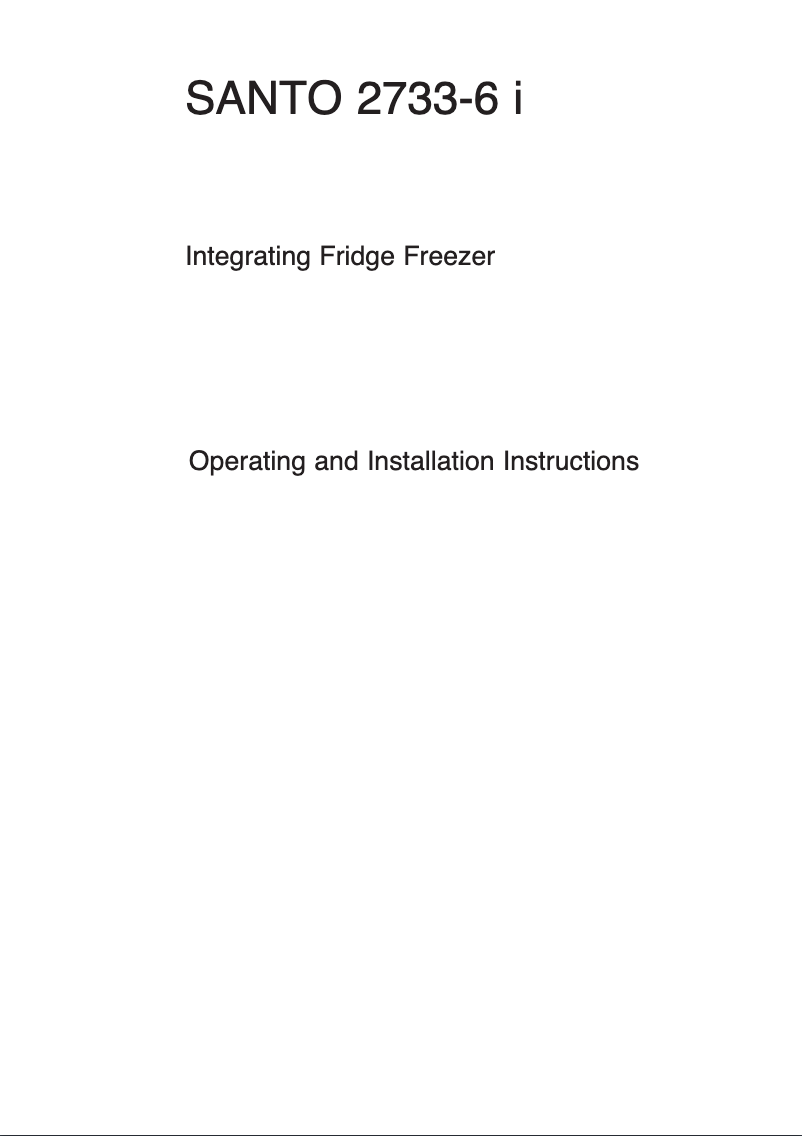 Page 1 de la notice Manuel utilisateur AEG Santo 2733-6i