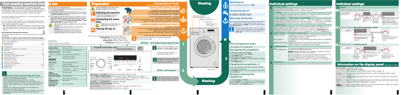 Page 1 de la notice Manuel utilisateur Siemens WM14B276ES