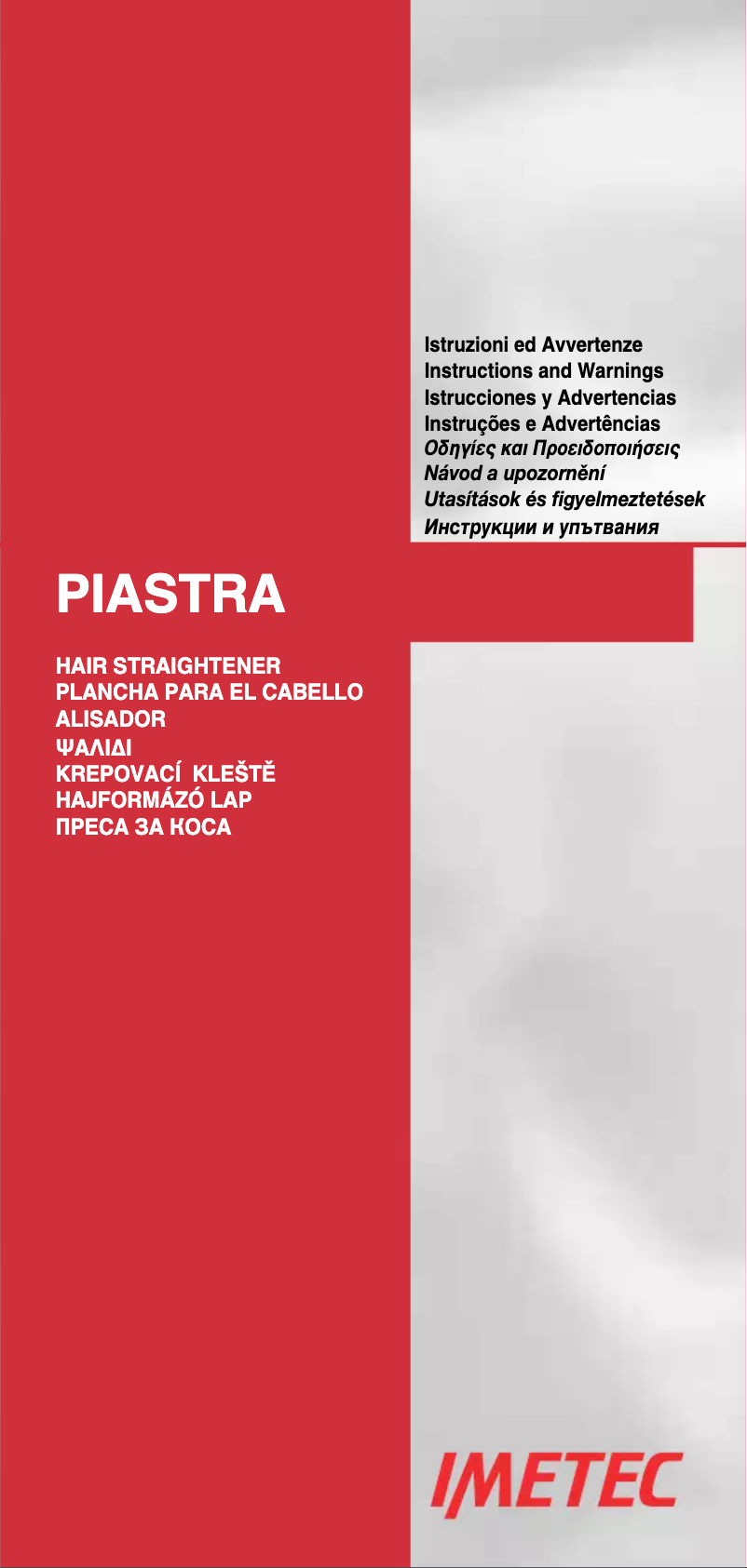 Page 1 de la notice Manuel utilisateur Imetec B20 50