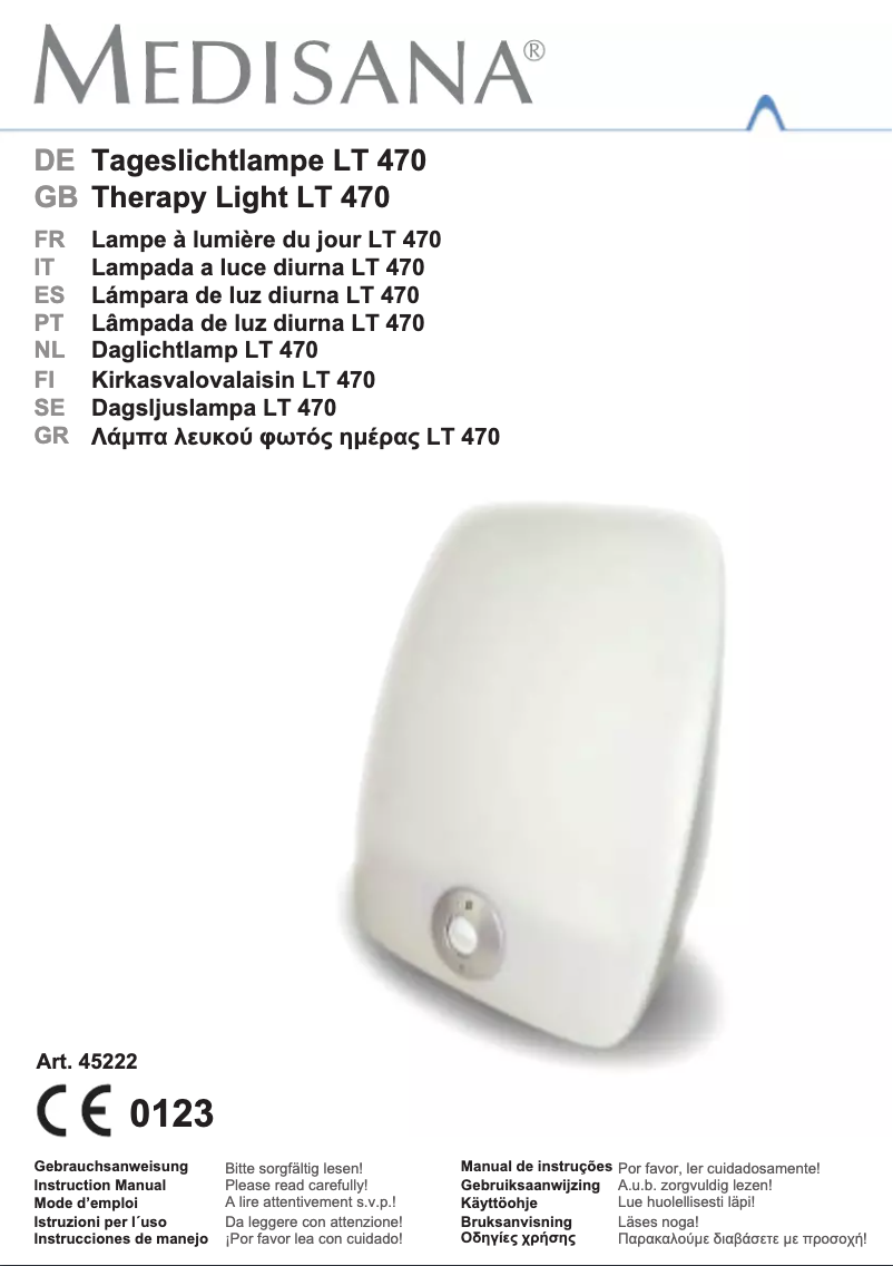 Página 1 del manual Manual de usuario Medisana LT 470