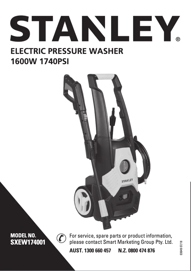 Page 1 de la notice Manuel utilisateur Stanley SXEW174001