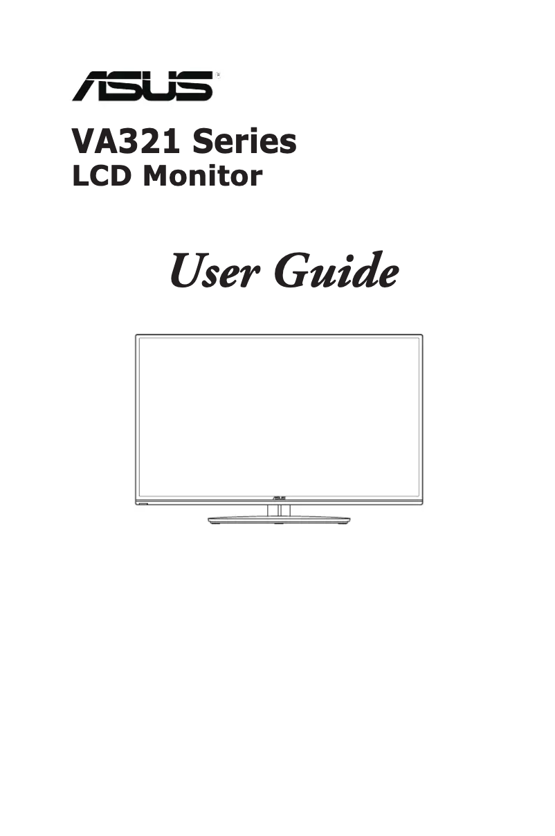 Image de la première page du manuel de l'appareil VA321N-W