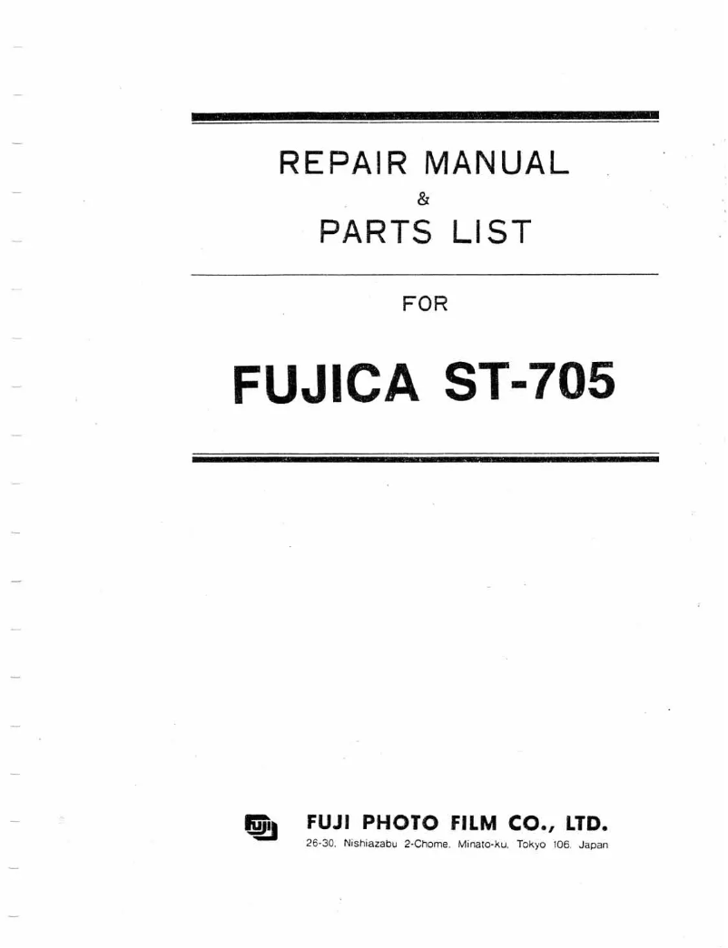 Page n°1 - Manuel utilisateur Fuji ST-705