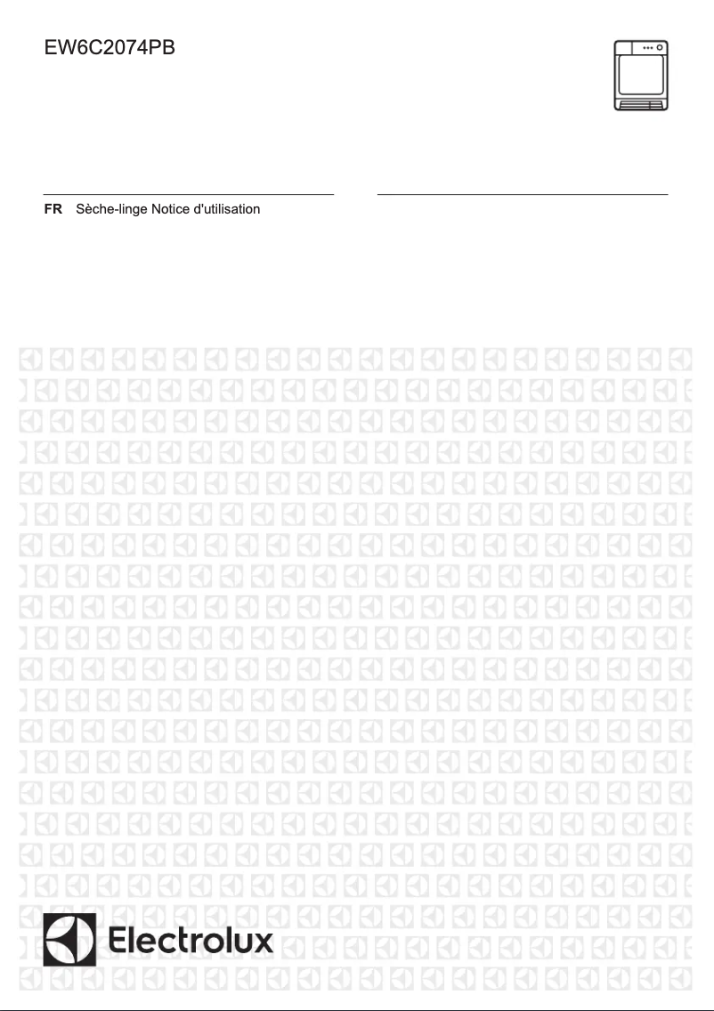 Page 1 de la notice Manuel utilisateur Electrolux EW6C2074PB
