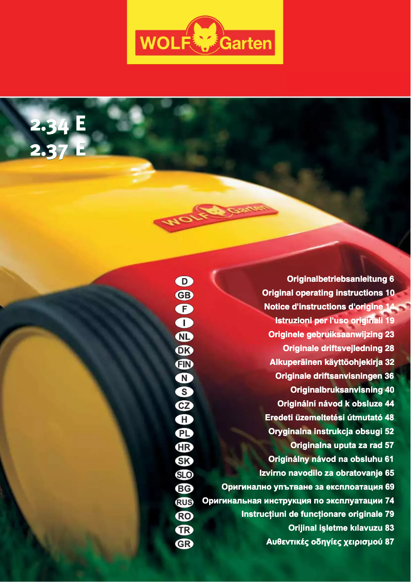 Image de la première page du manuel de l'appareil 2.34 E