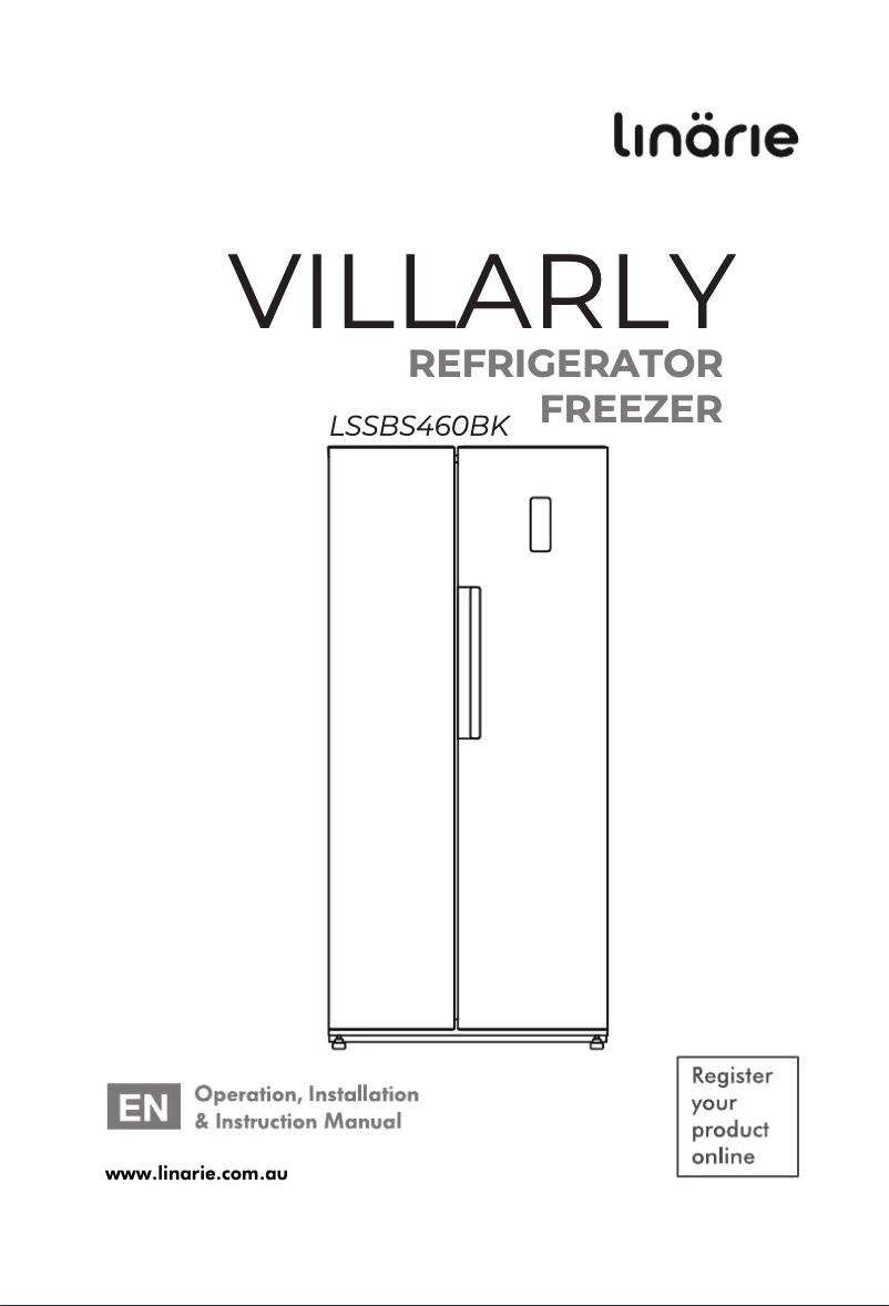 Page 1 de la notice Manuel utilisateur Linarie Villarly LSSBS460BK