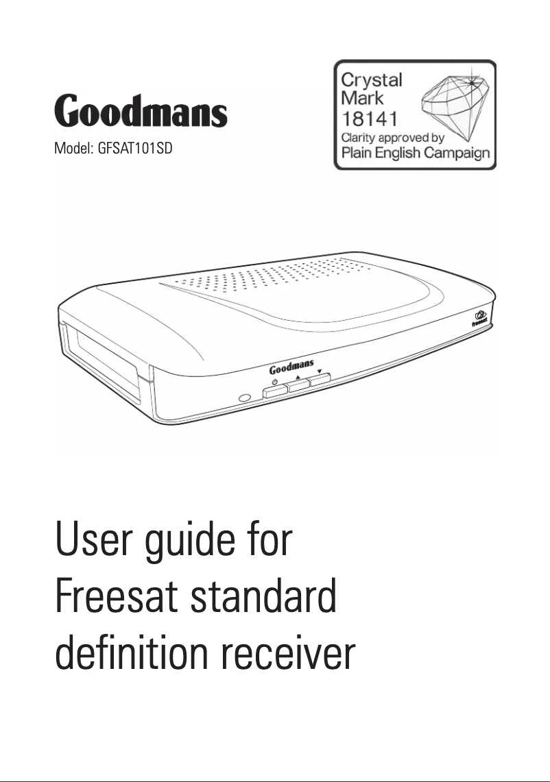 Página 1 del manual Manual de usuario Goodmans GFSAT101SD