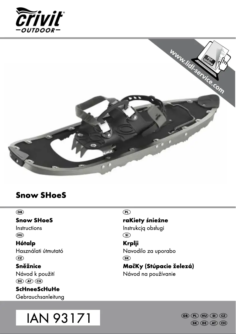 Página 1 del manual Manual de usuario Crivit IAN 93171