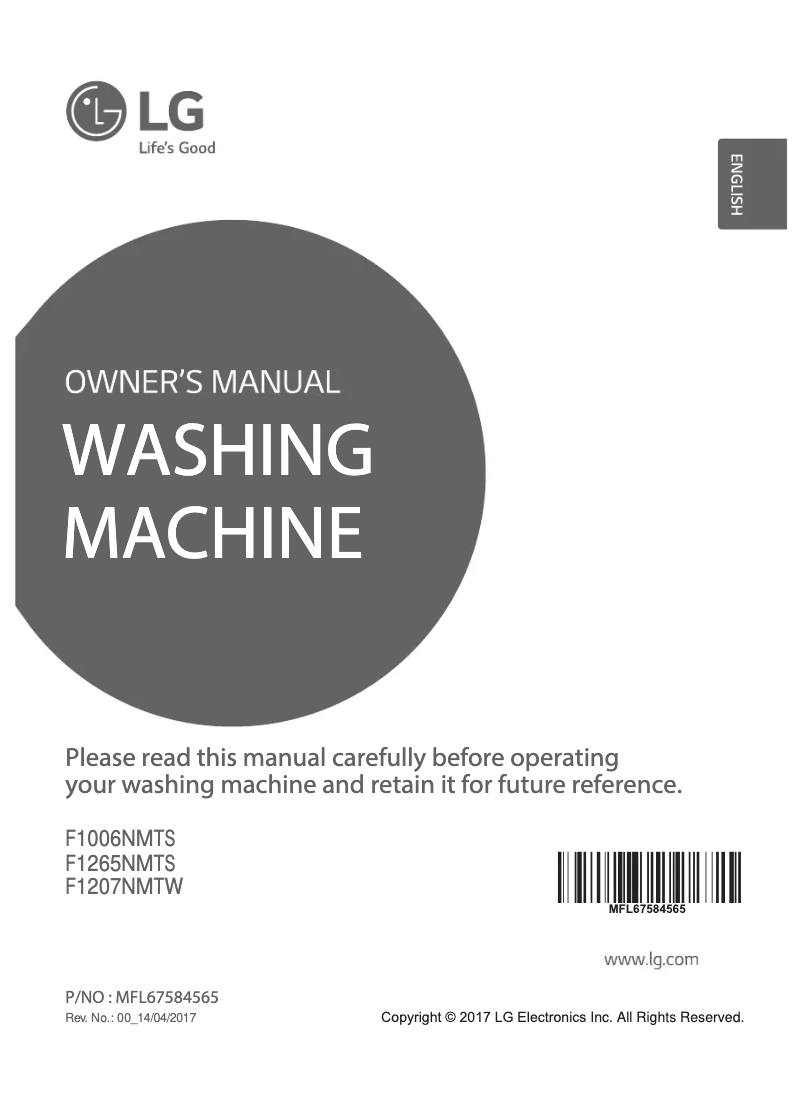 Page 1 de la notice Manuel utilisateur LG FH0G7NDNL52