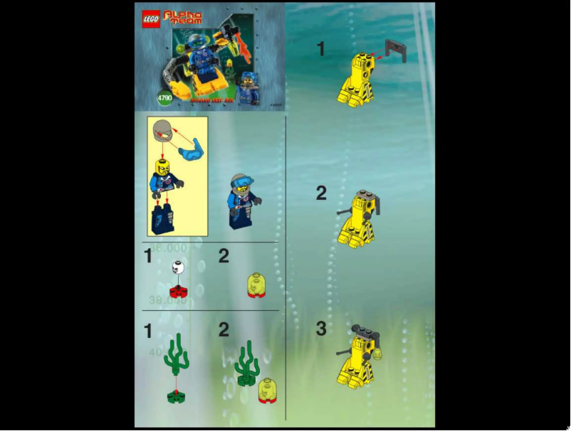 Page 1 de la notice Manuel utilisateur Lego Alpha Team 4790