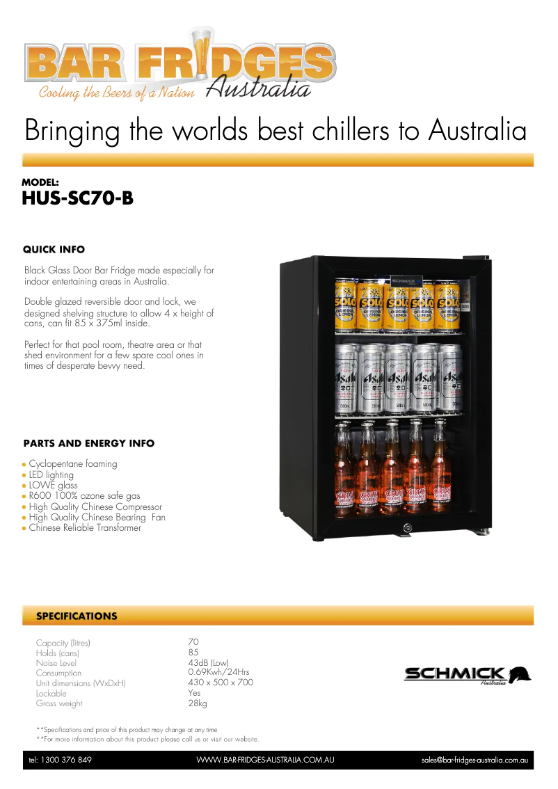 Image de la première page du manuel de l'appareil HUS-SC70-B