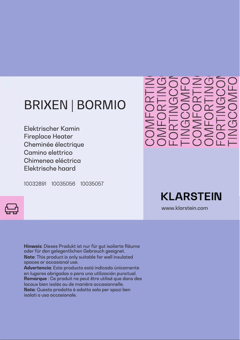 Page n°1 - Manuel utilisateur Klarstein Brixen