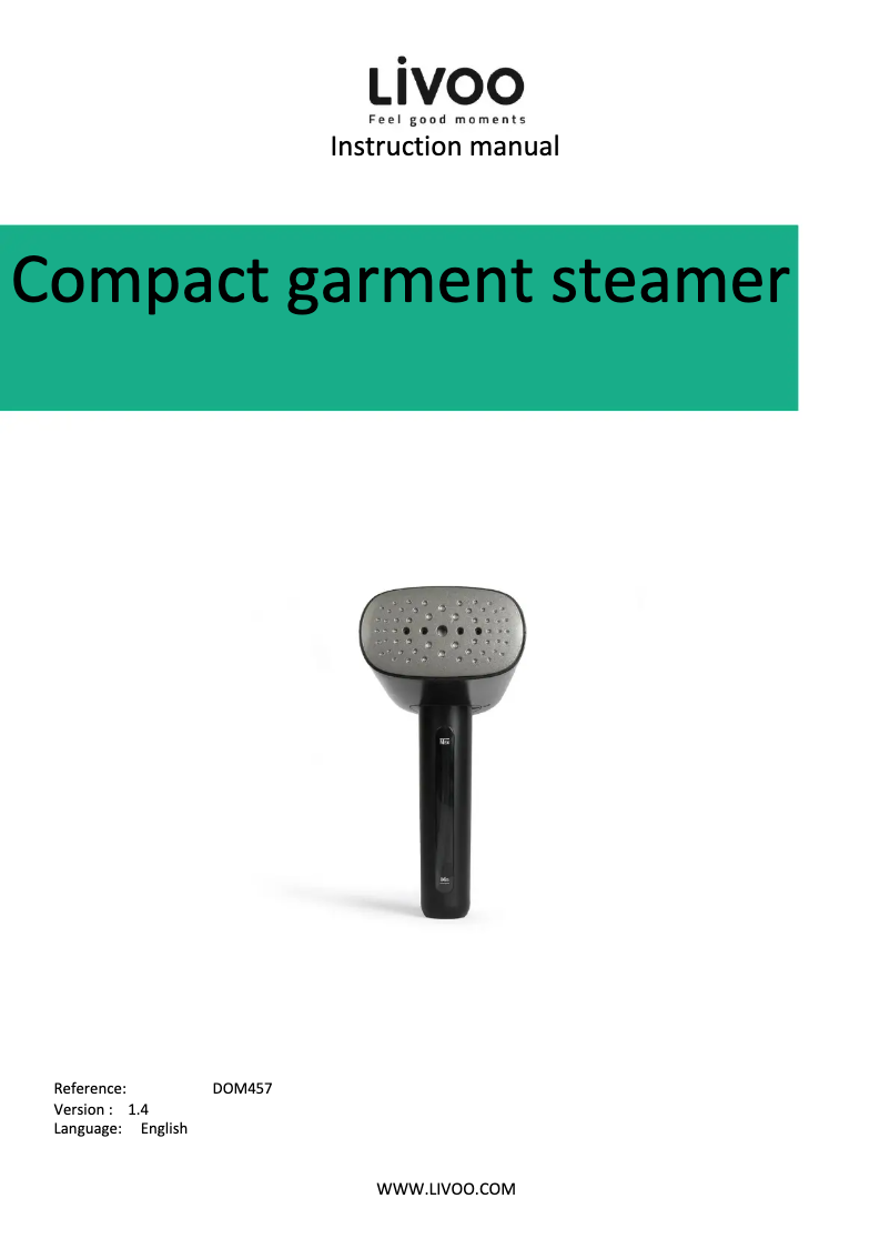 Página 1 del manual Manual de usuario Livoo DOM457