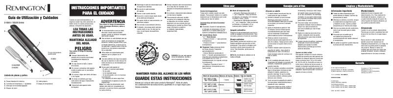 Page 1 de la notice Manuel utilisateur Remington S5500TG