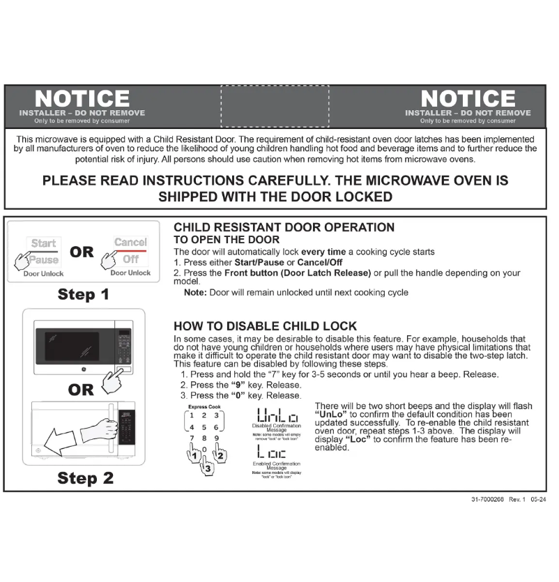 Image de la première page du manuel de l'appareil GCST07N1WSS