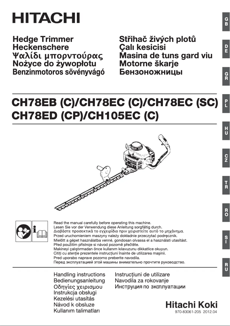 Page n°1 - Manuel utilisateur Hitachi CH 78EB