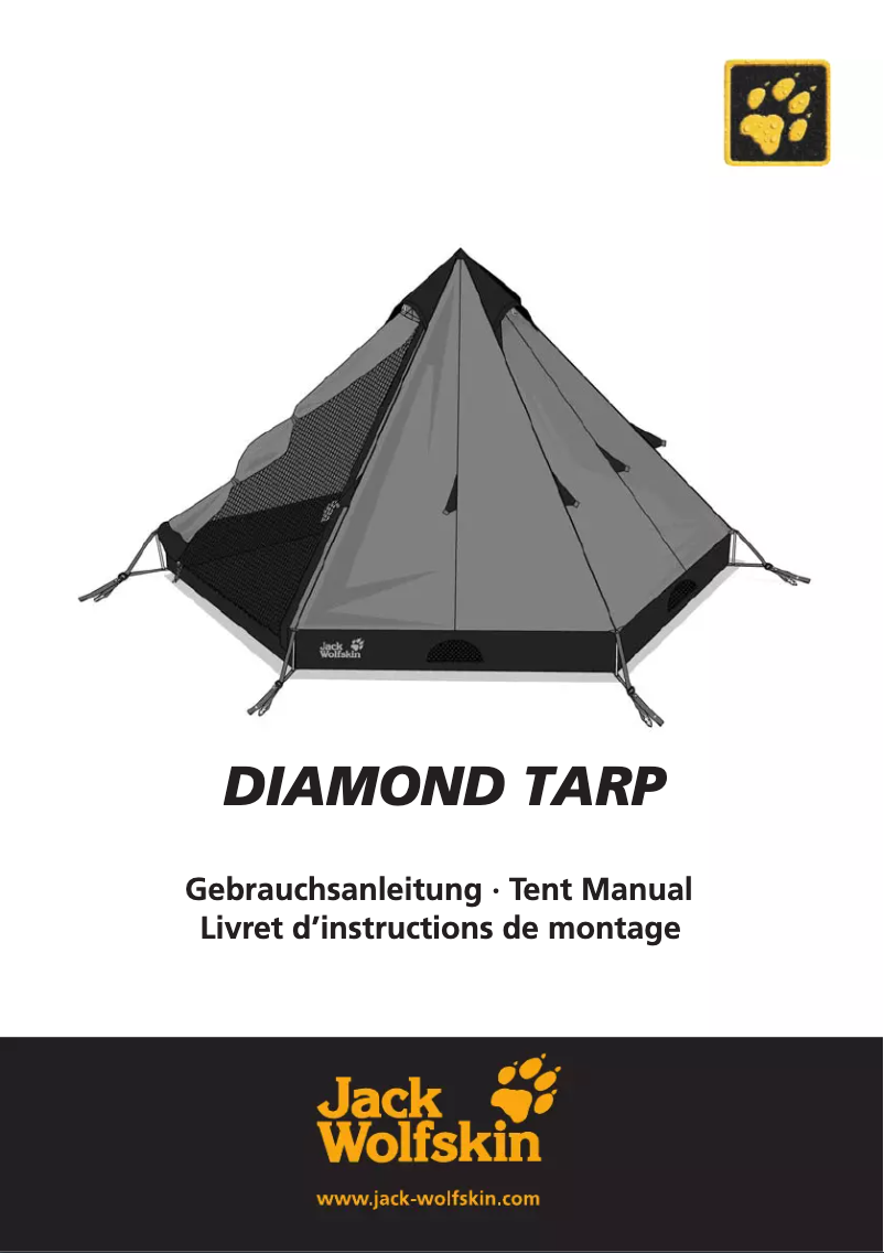 Imagen de la primera página del manual del dispositivo Diamond Tarp