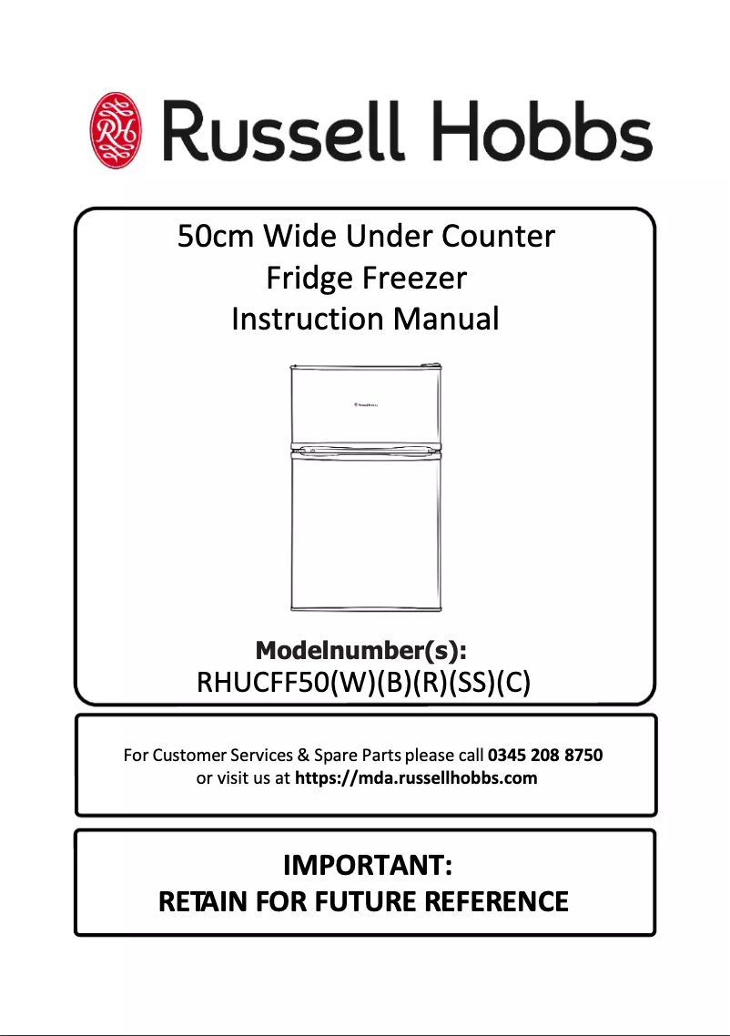 Image de la première page du manuel de l'appareil RHUCFF50R