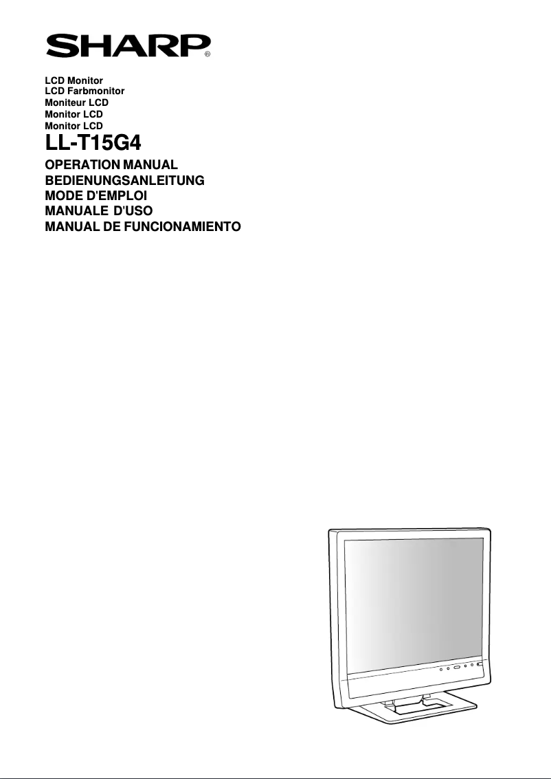 Page 1 de la notice Manuel utilisateur Sharp LL-T15G4
