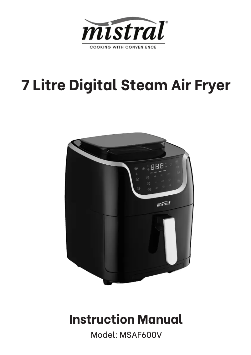 Page 1 de la notice Manuel utilisateur Mistral MSAF600V