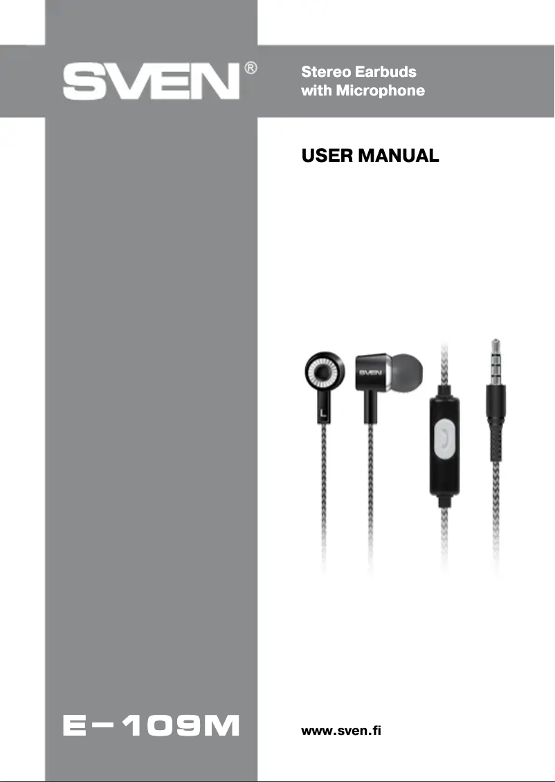 Page 1 de la notice Manuel utilisateur Sven E-109M