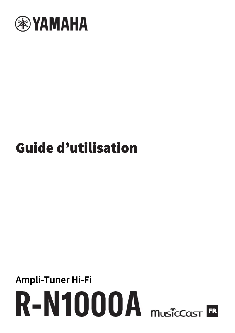 Page n°1 - Manuel utilisateur Yamaha R-N1000A