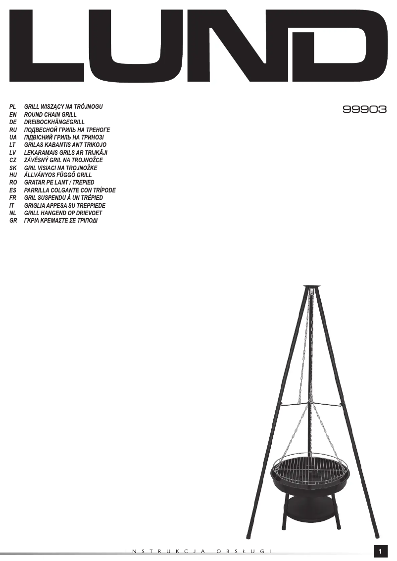Page n°1 - Manuel utilisateur Lund 99903
