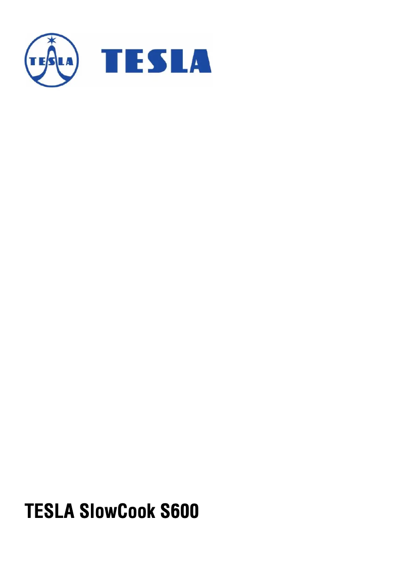 Image de la première page du manuel de l'appareil SlowCook S600