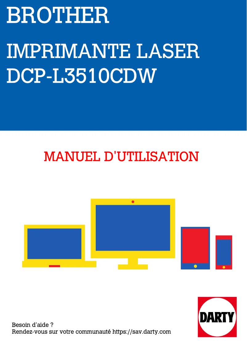 Page n°1 - Manuel utilisateur Brother DCP-L3510CDW