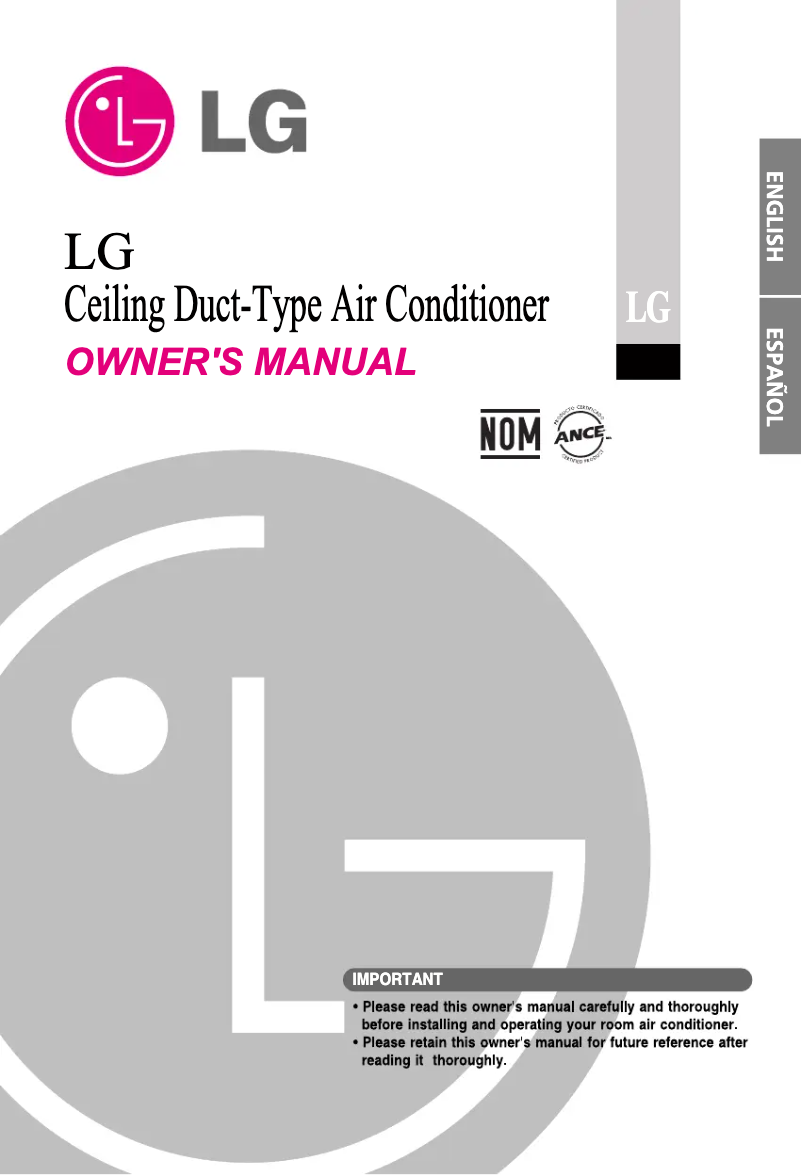 Page n°1 - Manuel utilisateur LG TBNC242YSA0
