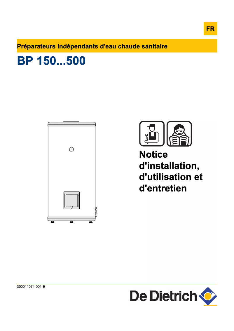 Page n°1 - Manuel utilisateur De Dietrich BP 300