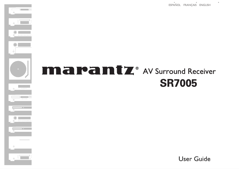 Page 1 de la notice Manuel utilisateur Marantz SR7005SG