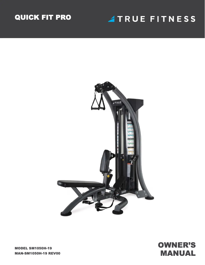 Page 1 de la notice Manuel utilisateur True SM1050